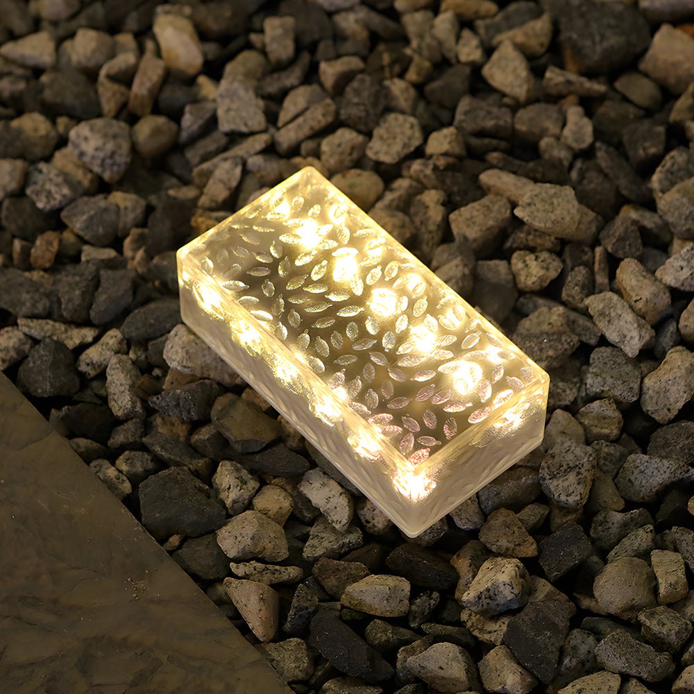 WINDSOR SOLAR BRICK LANTERNS - 10-Hour Radiance for Contemporary Outdoor Steps