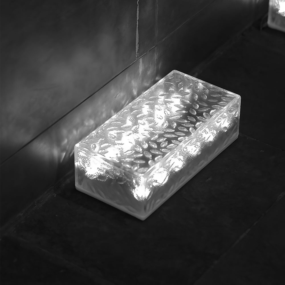 WINDSOR SOLAR BRICK LANTERNS - 10-Hour Radiance for Contemporary Outdoor Steps