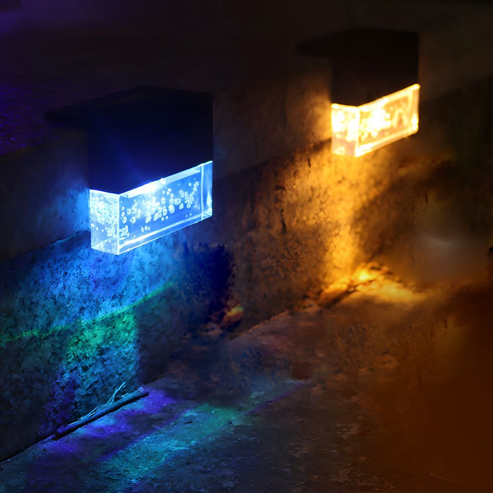 WINSLOW ACRYLIC ORB SUNSET ILLUMINATORS - SET OF TWO RGB OUTDOOR LIGHTS"  
2. "CHATHAM BUBBLE GLOW SOLAR FENCE LANTERNS - PAIR OF COLOR-CHANGING LED LIGHTS