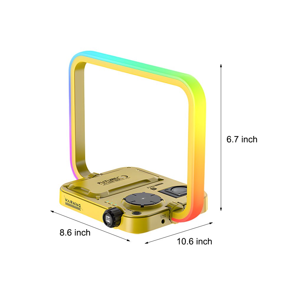 WINTHORPE TRIO FUNCTION LED NIGHTSTAND LUMINAIRE WITH CORDLESS CHARGING AND SCHEDULED ILLUMINATION