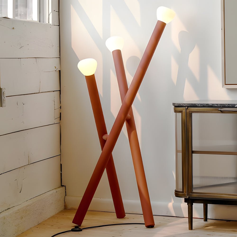 WINTHROP TRIO MODERN STICK FLOOR LANTERN