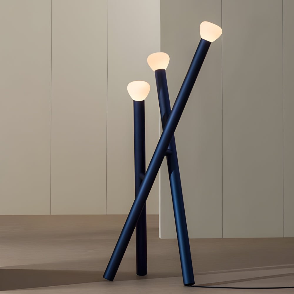 WINTHROP TRIO MODERN STICK FLOOR LANTERN