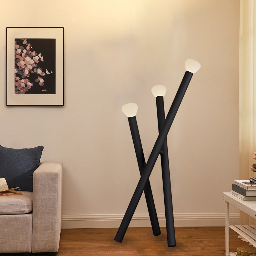 WINTHROP TRIO MODERN STICK FLOOR LANTERN