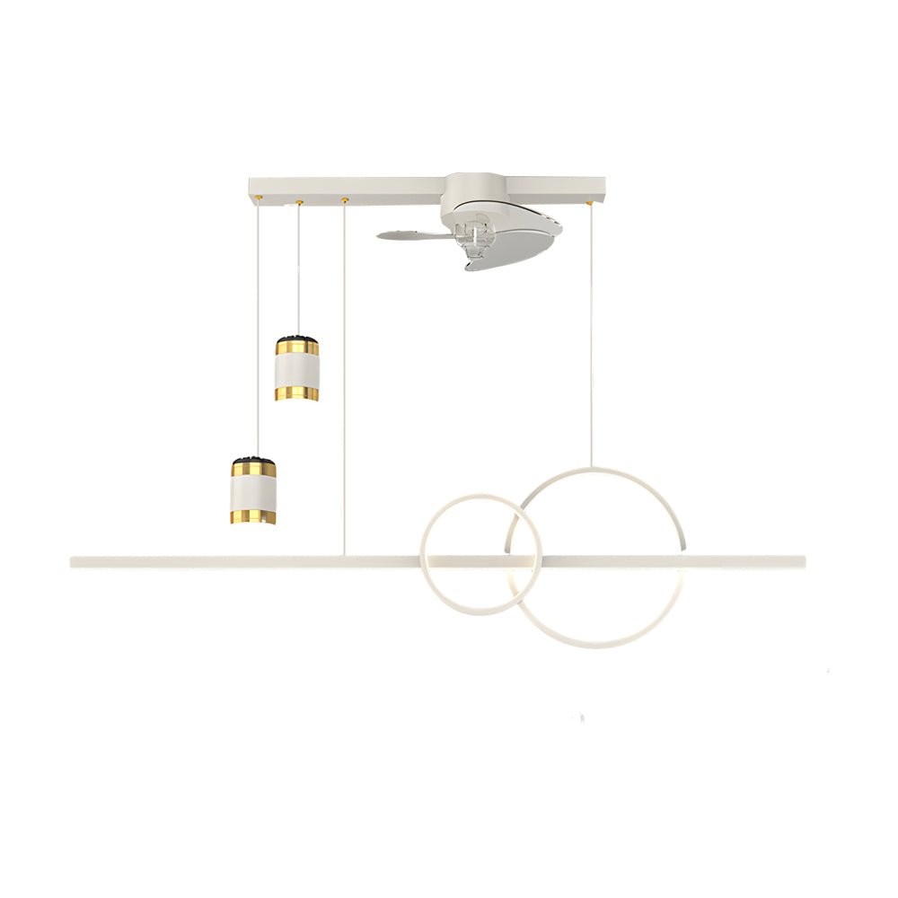 WINDSOR TRIO DIMMER PROJECTION CEILING FAN CHANDELIER