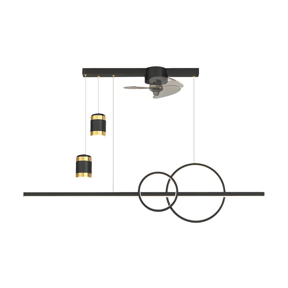 WINDSOR TRIO DIMMER PROJECTION CEILING FAN CHANDELIER