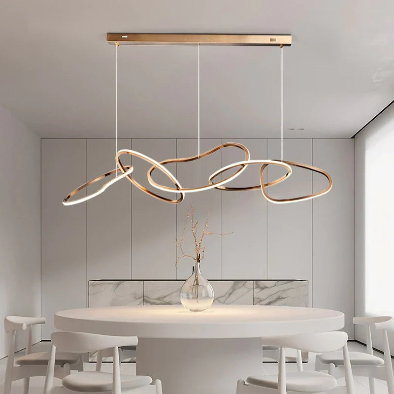 WINDSOR GLEAM IRREGULAR LINK LED CHANDELIER