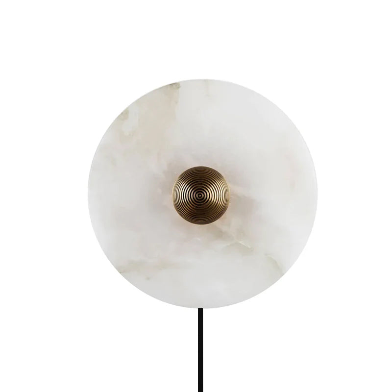 WINDSOR CIRCULAR ALABASTER WALL SCONCE