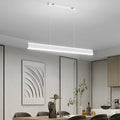 1. **HENLEY RIVER LED ISLAND SUSPENSION LIGHT** - A 31.5-inch linear pendant featuring up and down illumination for a serene ambiance over dining spaces.

2. **WINSLOW HORIZON LED PENDANT LIGHTING** - A 39.4-inch long linear fixture designed to cast a war