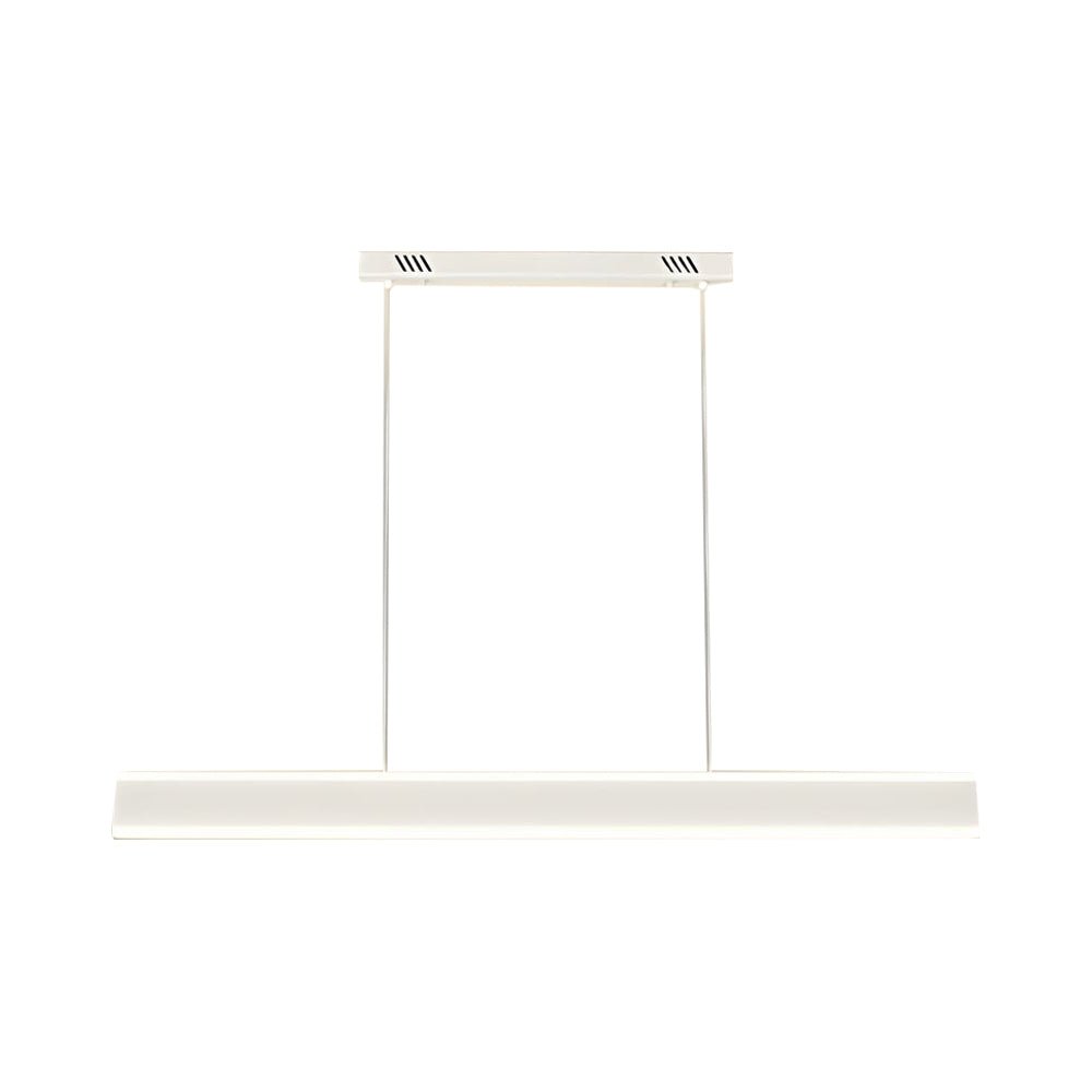 1. **HENLEY RIVER LED ISLAND SUSPENSION LIGHT** - A 31.5-inch linear pendant featuring up and down illumination for a serene ambiance over dining spaces.

2. **WINSLOW HORIZON LED PENDANT LIGHTING** - A 39.4-inch long linear fixture designed to cast a war