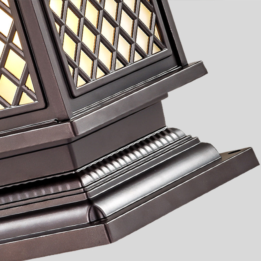 RAVENWOOD TRIPLE-TONE WATER-RESISTANT PILLAR LIGHT