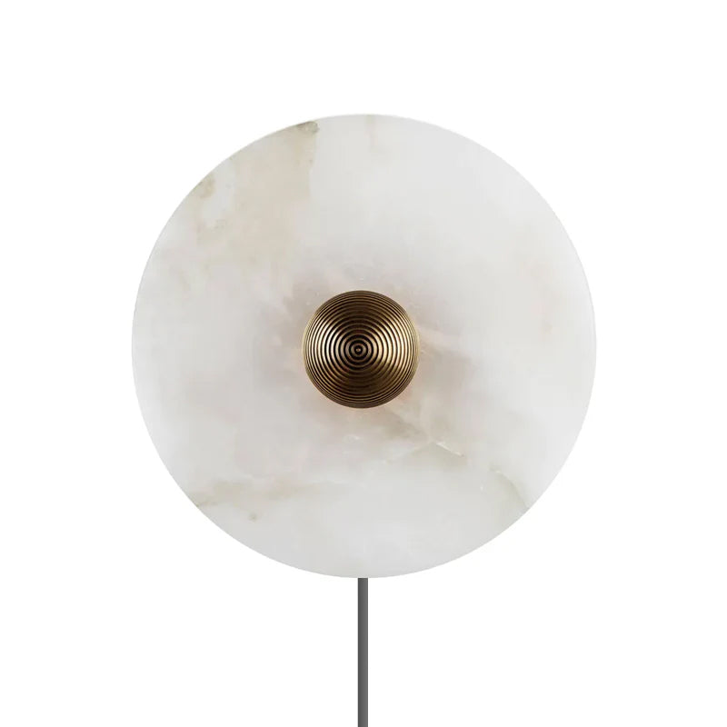 WINDSOR CIRCULAR ALABASTER WALL SCONCE