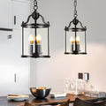 WINTHROP VINTAGE CYLINDRICAL GLASS HANGING LANTERN