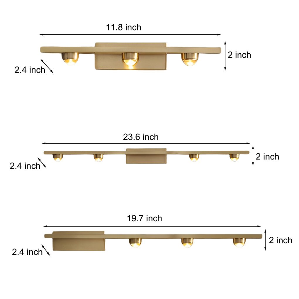 WINTERBOURNE COPPER TRIMMED LED WALL WASHER