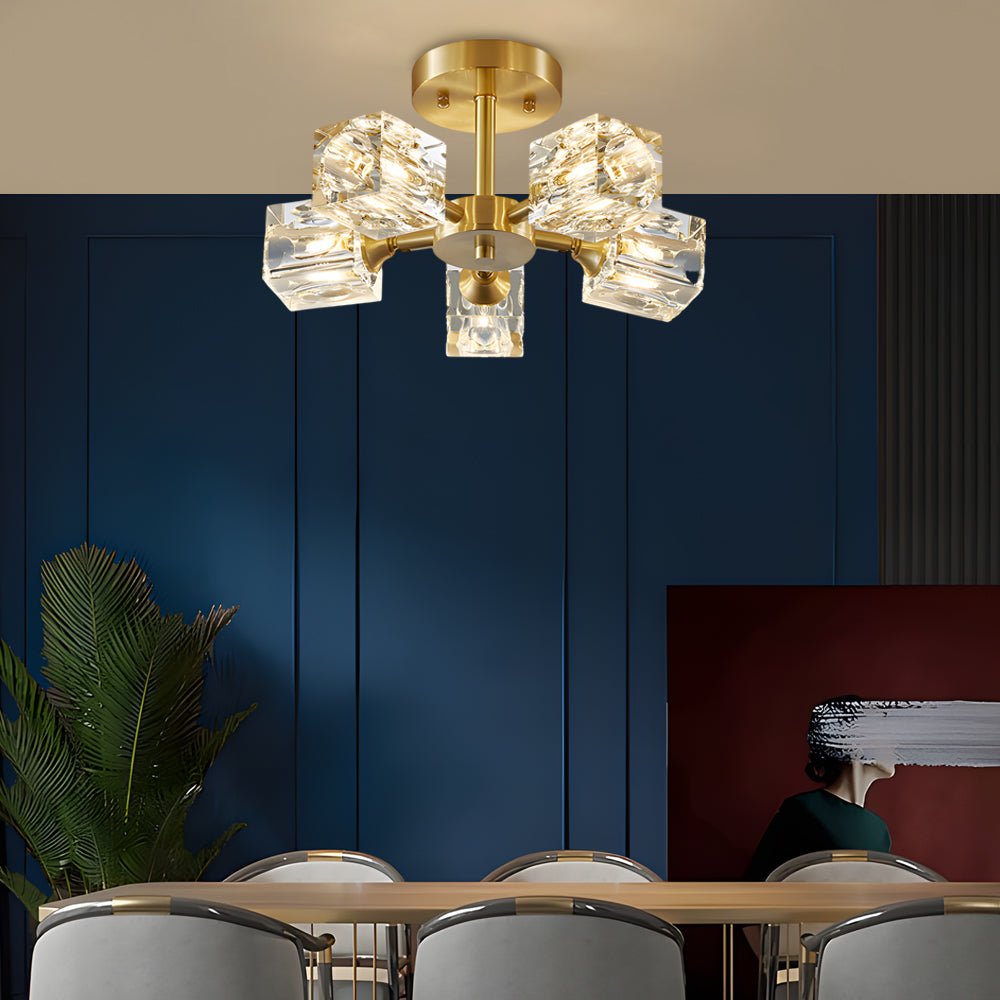 1. **WINDSOR CRYSTAL QUARTET CEILING LUMINAIRE** - A stunning 4-light fixture featuring adjustable crystal shades that provide a captivating sparkle at any angle.

2. **BAMPTON TRIO GLASS CANOPY LIGHT** - This 3-light ceiling fixture boasts 180° adjustabl