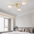 CAVENDISH TRIO GLASS SEMI FLUSH CEILING LIGHT"  
2. "WINSLOW QUINTESSENCE FLUSH MOUNT LAMP"  
3. "BLOOMFIELD SIX-PANEL CEILING ILLUMINATOR