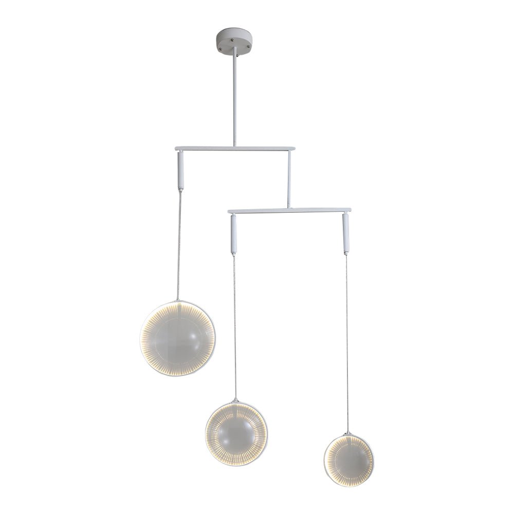 1. **WILLOWSHIRE LUMINAIRE WITH TRIPLE RAY DESIGN**  
   - A stunning chandelier featuring three radiant LED lights, designed to illuminate your space with a soft, focused glow.

2. **HENLEY QUADRO LED CHANDELIER**  
   - A sophisticated light fixture boa