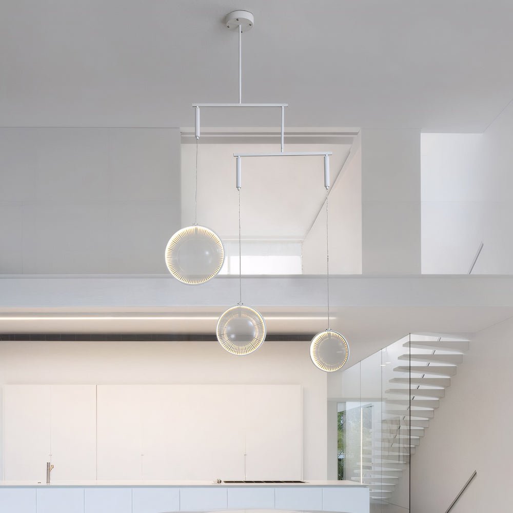 1. **WILLOWSHIRE LUMINAIRE WITH TRIPLE RAY DESIGN**  
   - A stunning chandelier featuring three radiant LED lights, designed to illuminate your space with a soft, focused glow.

2. **HENLEY QUADRO LED CHANDELIER**  
   - A sophisticated light fixture boa