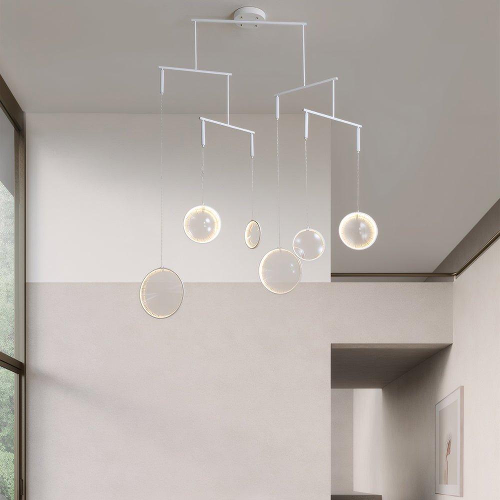 1. **WILLOWSHIRE LUMINAIRE WITH TRIPLE RAY DESIGN**  
   - A stunning chandelier featuring three radiant LED lights, designed to illuminate your space with a soft, focused glow.

2. **HENLEY QUADRO LED CHANDELIER**  
   - A sophisticated light fixture boa