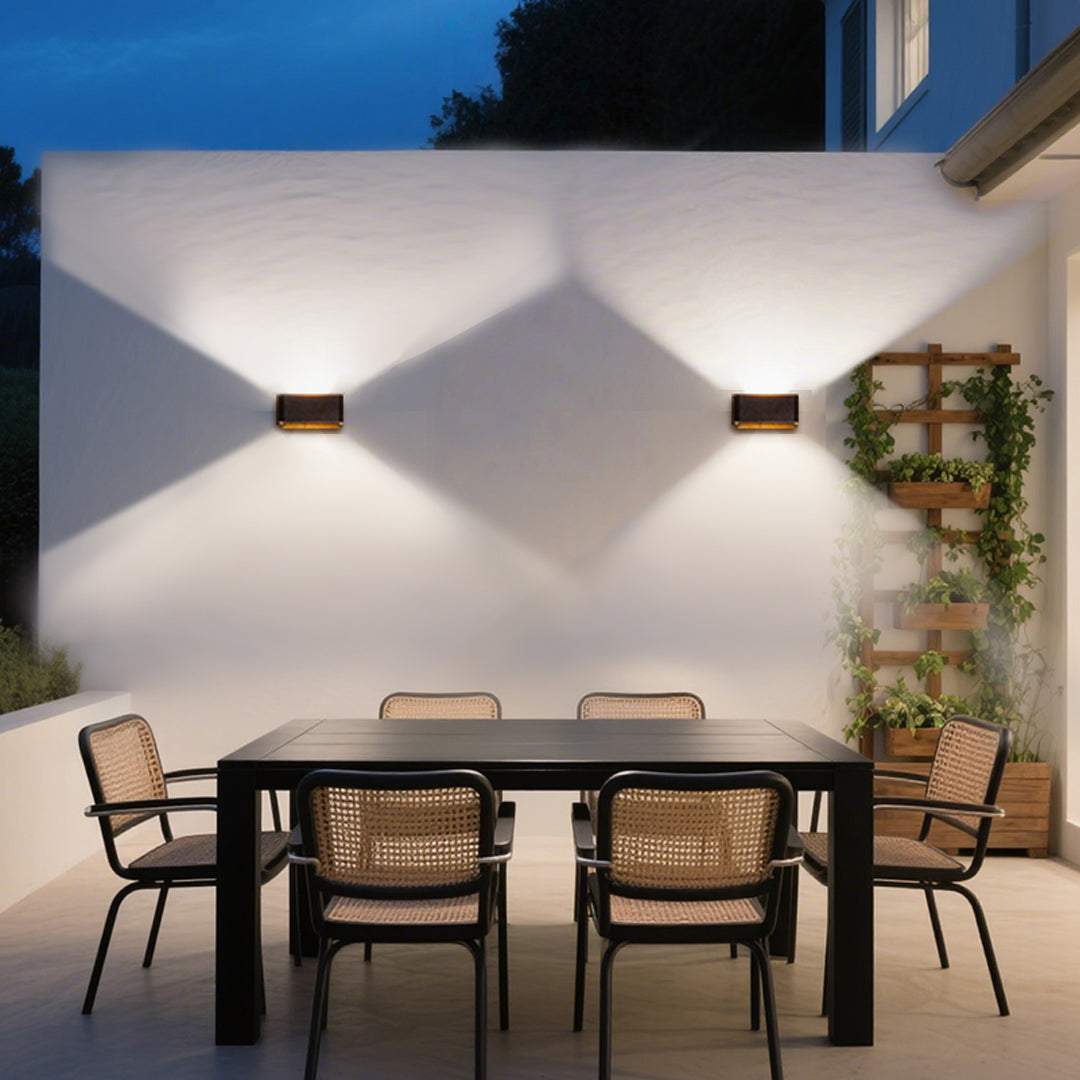 RAVENSDALE LUMEN RISE AND FALL OUTDOOR WALL SCONCE