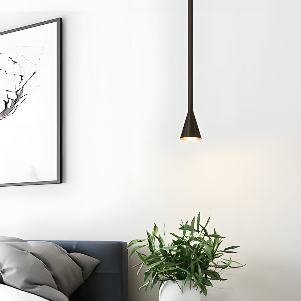 WINDSOR HEIGHTS TALL METALLIC TAPERED PENDANT LAMP