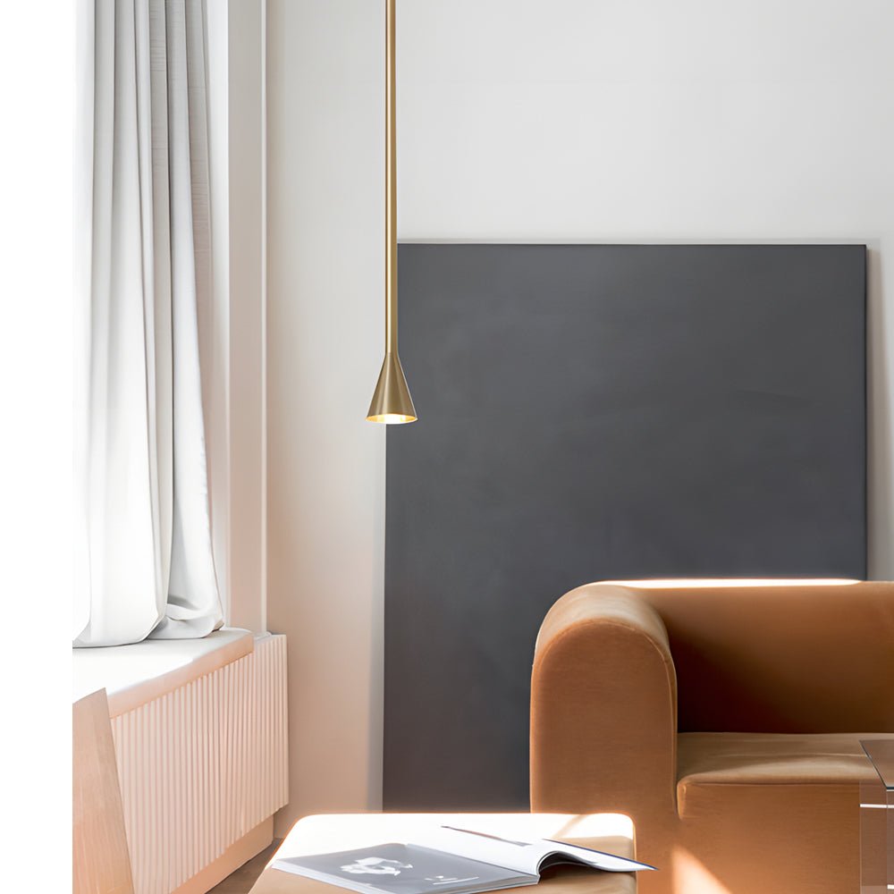 WINDSOR HEIGHTS TALL METALLIC TAPERED PENDANT LAMP