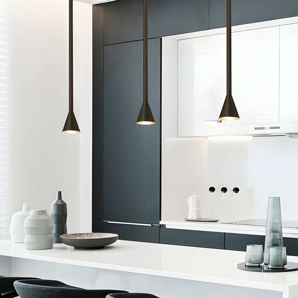 WINDSOR HEIGHTS TALL METALLIC TAPERED PENDANT LAMP