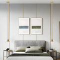 WINDSOR HEIGHTS TALL METALLIC TAPERED PENDANT LAMP