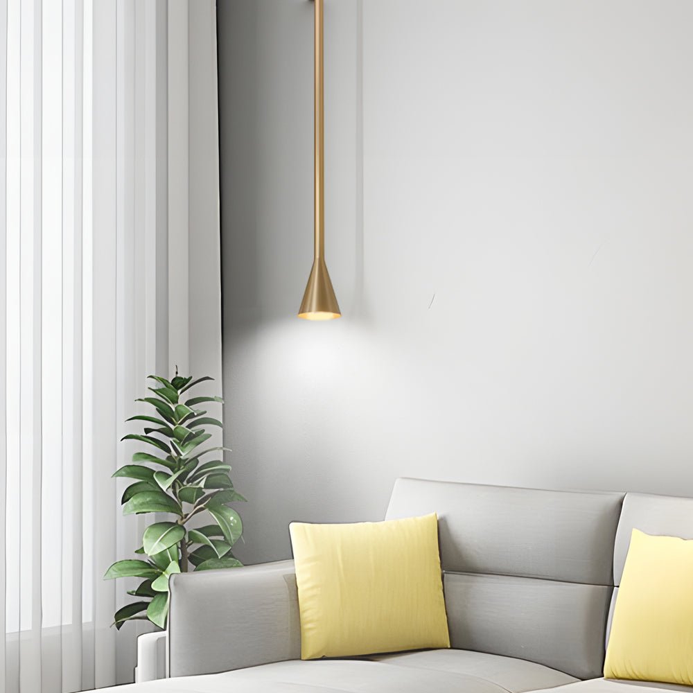 WINDSOR HEIGHTS TALL METALLIC TAPERED PENDANT LAMP