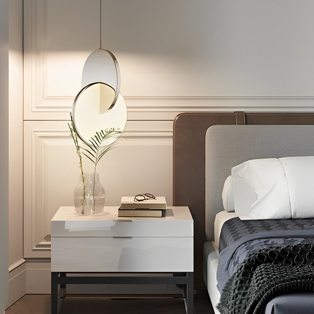 WILLOUGHBY ROUNDEL STAINLESS ILLUMINATOR"
2. "FENWICK MODERNIST ACRYLIC GLOBE LIGHT"
3. "CAVENDISH LUMINOUS CIRCLE PENDANT"
4. "BROMLEY ARTISANAL LED SUSPENSION LIGHT"
5. "LAVINGTON CONTEMPORARY ACRYLIC RING LAMP"
6. "HASTINGS POLISHED STEEL ORB PENDANT"