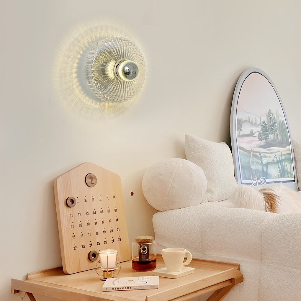 WINCHESTER CRYSTAL DISC WALL SCONCE