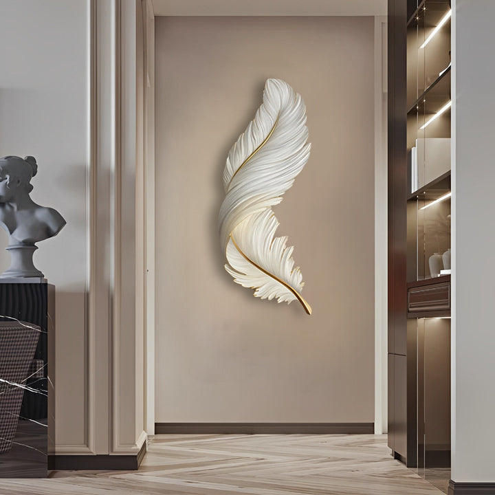 WHIMSY PLUME REMOTE CONTROLLED LED WALL SCONCE