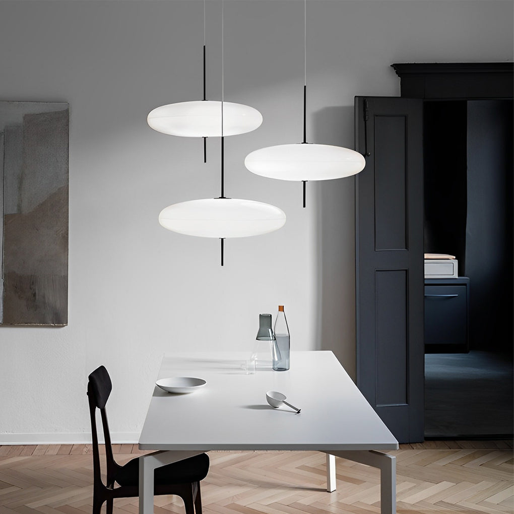 WINTERBOURNE CIRCULAR ACRYLIC HANGING LIGHT FIXTURE