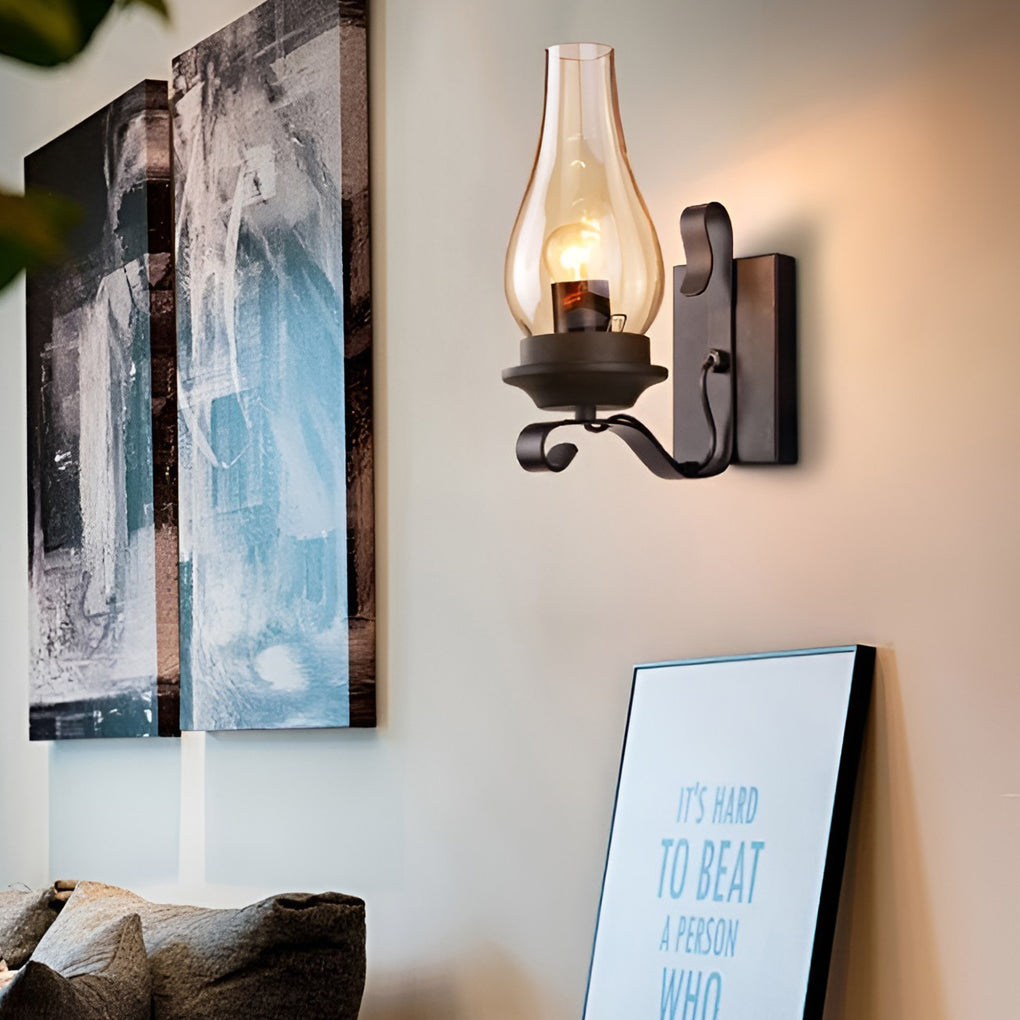 WHITBY GLASS BELL WALL SCONCE