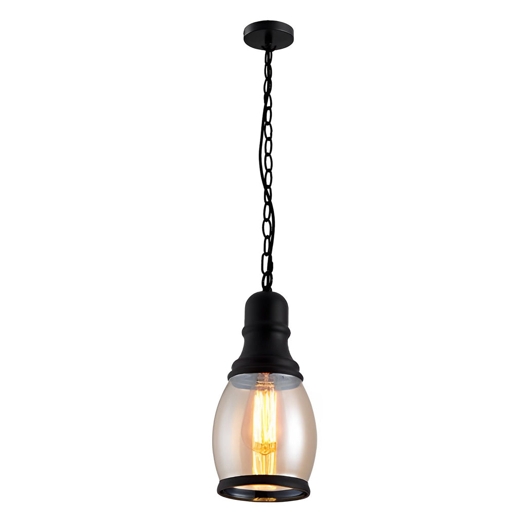 CHARLESTON AMBER LANTERN CHANDELIER