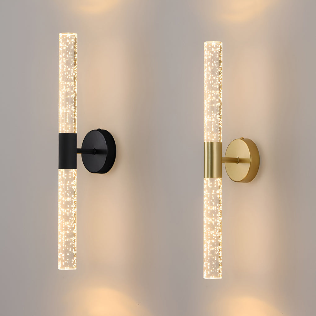RAVENWOOD IRON AND ACRYLIC CYLINDRICAL WALL SCONCE