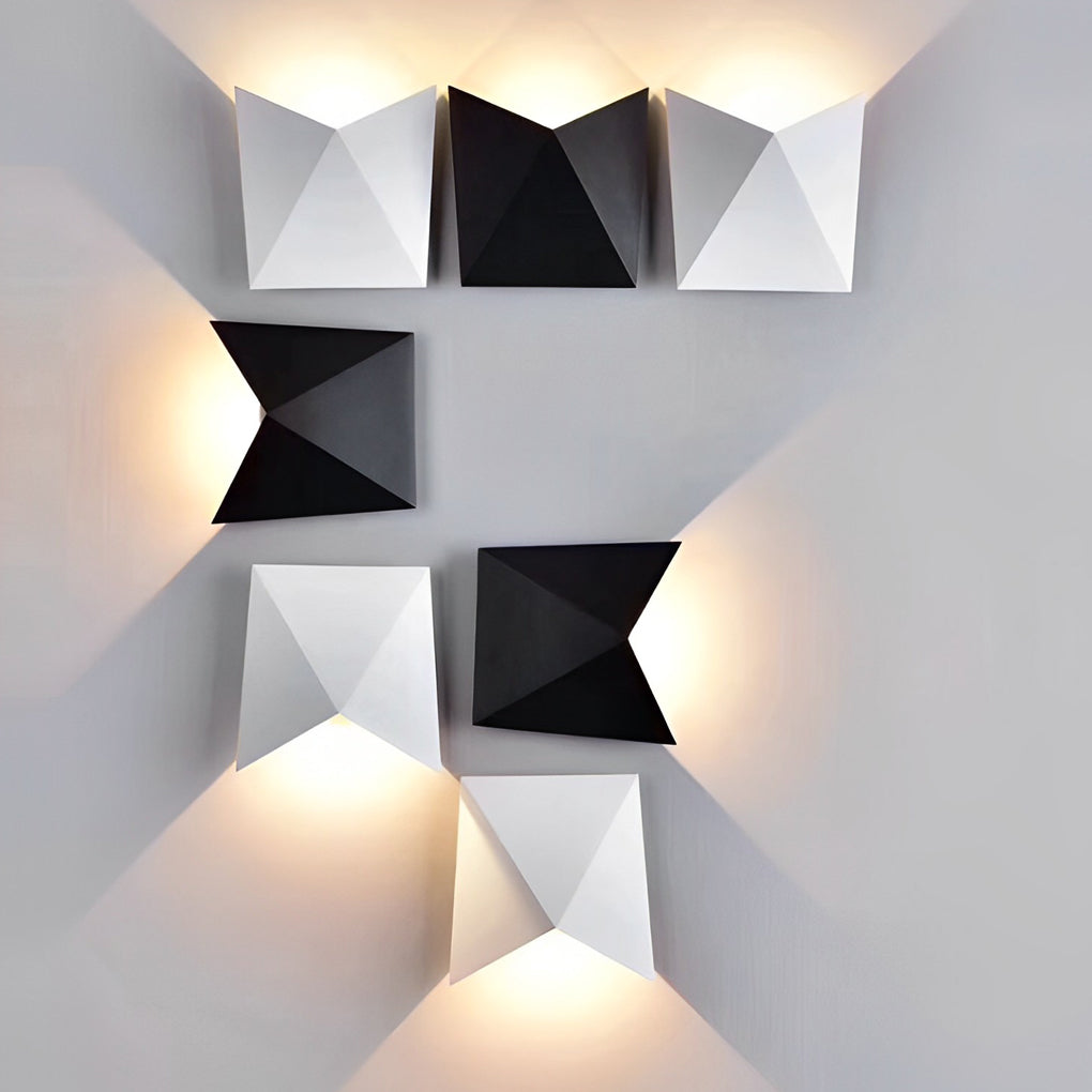 WILLOUGHBY MODERN GEOMETRIC LED WALL LIGHTING"  
2. "HARTWELL AQUA-RESISTANT ALUMINUM WALL SCONCE"  
3. "PENDLETON CONTEMPORARY 5W LED WALL APPLIQUE"  
4. "KENSINGTON STYLIZED ALUMINUM LIGHTING SCONCE"  
5. "RAVENSCROFT INNOVATIVE GEOMETRIC WALL LANTERN