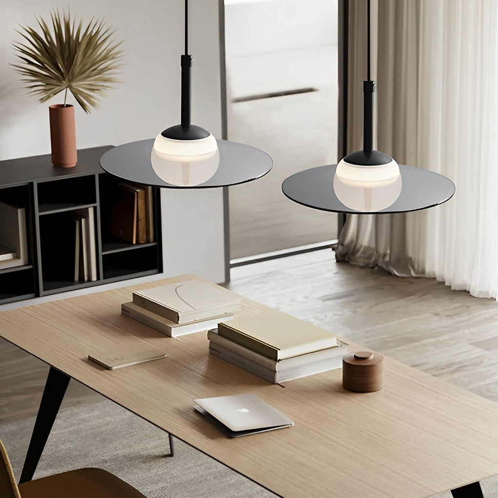 WINTERBOURNE AURORA GLASS UFO PENDANT LIGHT