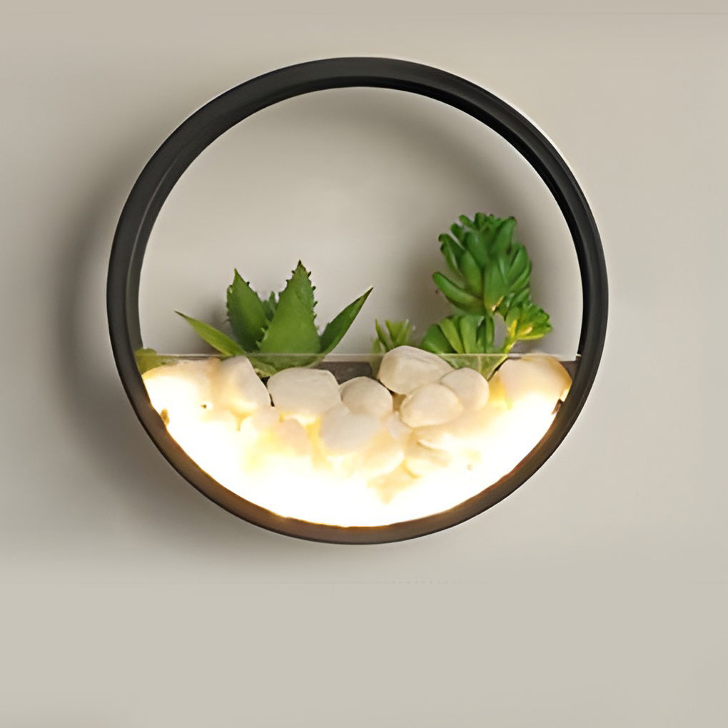 WINDSOR GARDEN ORB LED WALL LANTERN