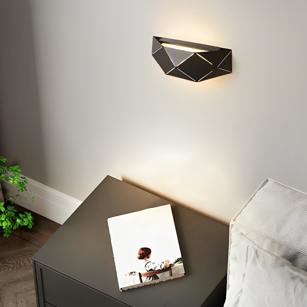 WINTHROP MODERN GEOMETRIC IRON AND ACRYLIC WALL SCONCE