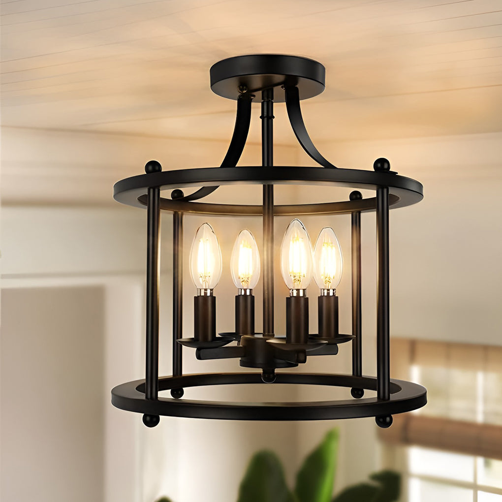 WHITBY INDUSTRIAL METAL PENDANT LANTERN