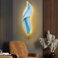 WINDSOR PLUME WHITE LED WALL SCONCE