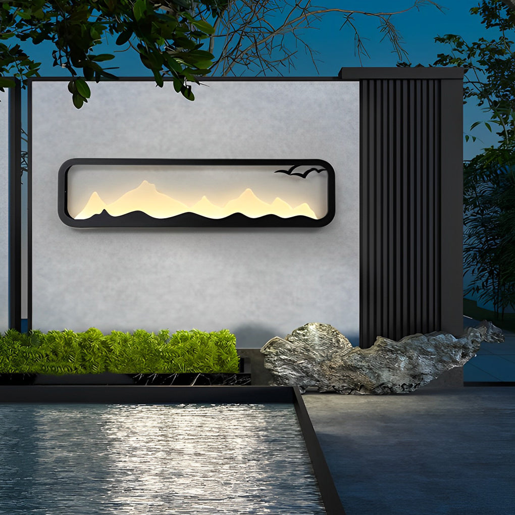 WINDSOR MOUNTAIN VIEW RECTANGULAR LED OUTDOOR SCONCE