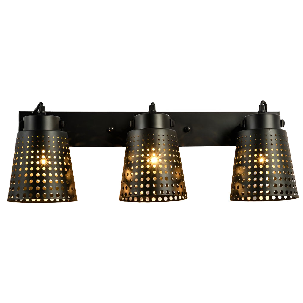 WINTHROP VINTAGE IRON ADJUSTABLE WALL LANTERN
