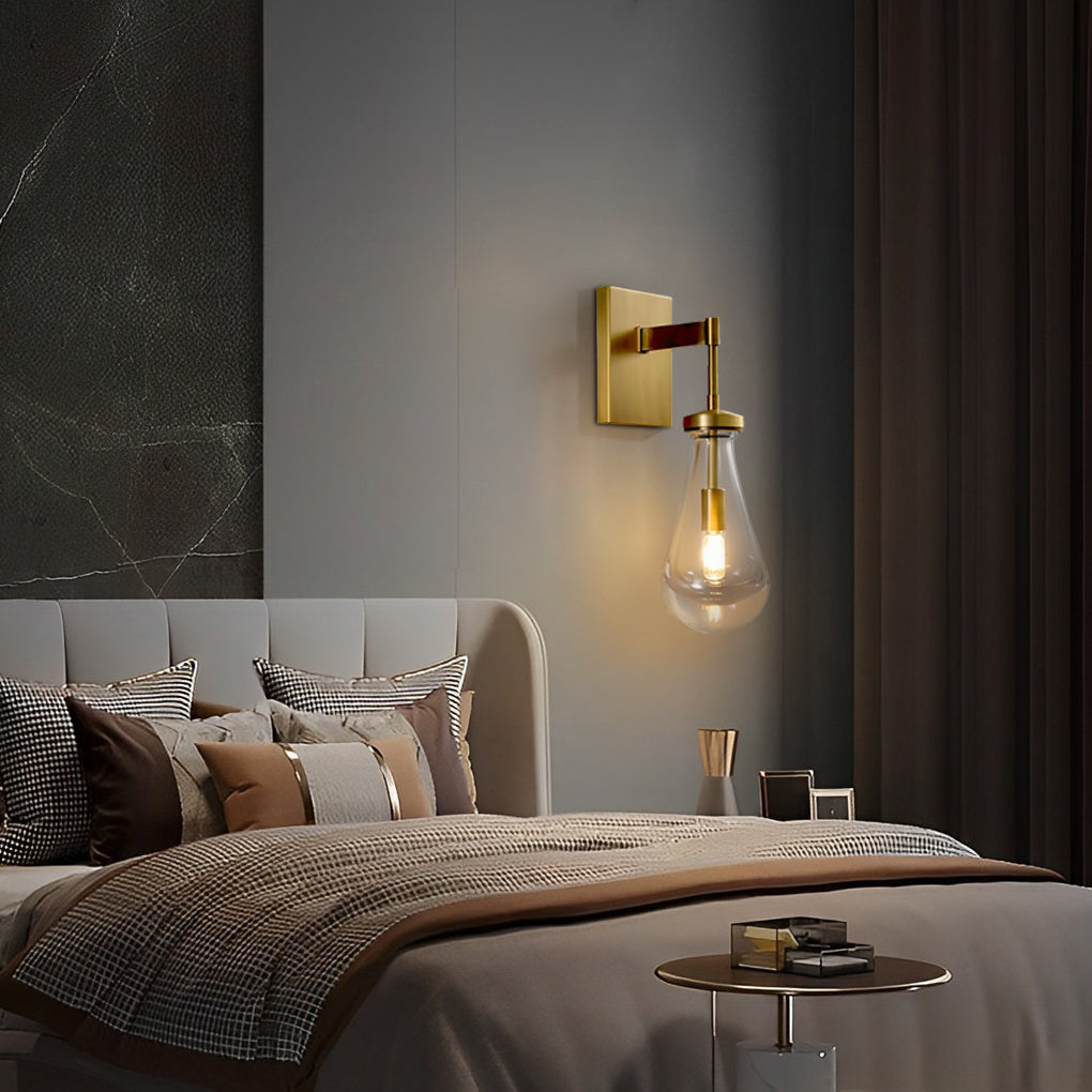 WINTHORPE CRYSTAL DROPLET MODERNIST WALL SCONCE