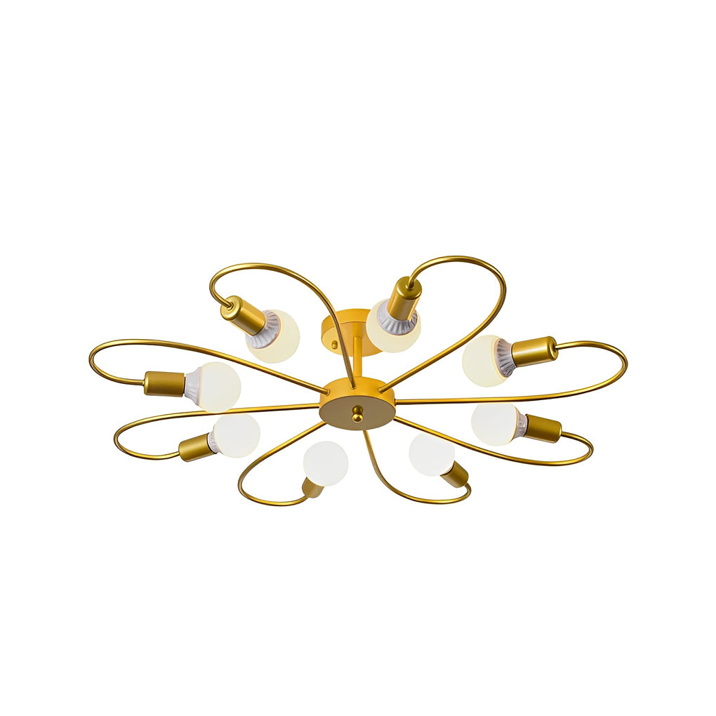 FLORENTINE IRON BLOOM CEILING LANTERN