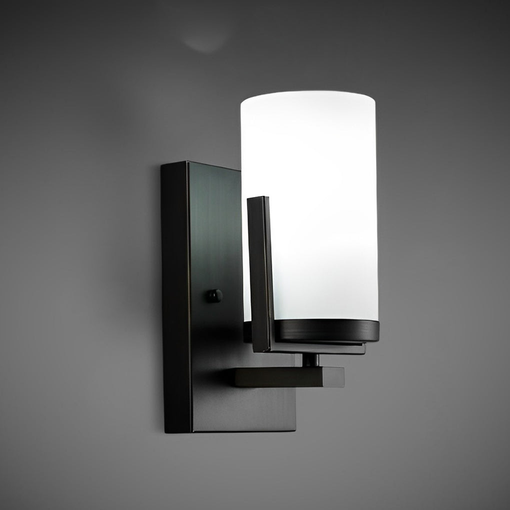 WHITBY VINTAGE GLASS CANDLE SCONCE WITH LED ILLUMINATION