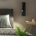 WINDSOR RECTANGULAR LED WALL SCONCE WITH USB CHARGING AND SWITCH