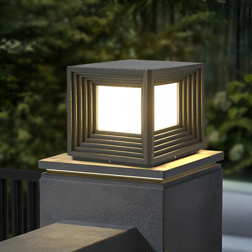 WINCHESTER SQUARE SOLAR POST ILLUMINATORS WITH WATERPROOF LED
