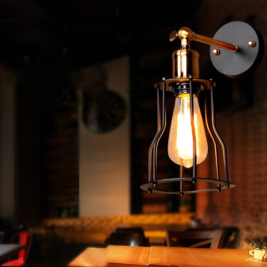 WINTHORPE ADJUSTABLE INDUSTRIAL WALL LANTERN