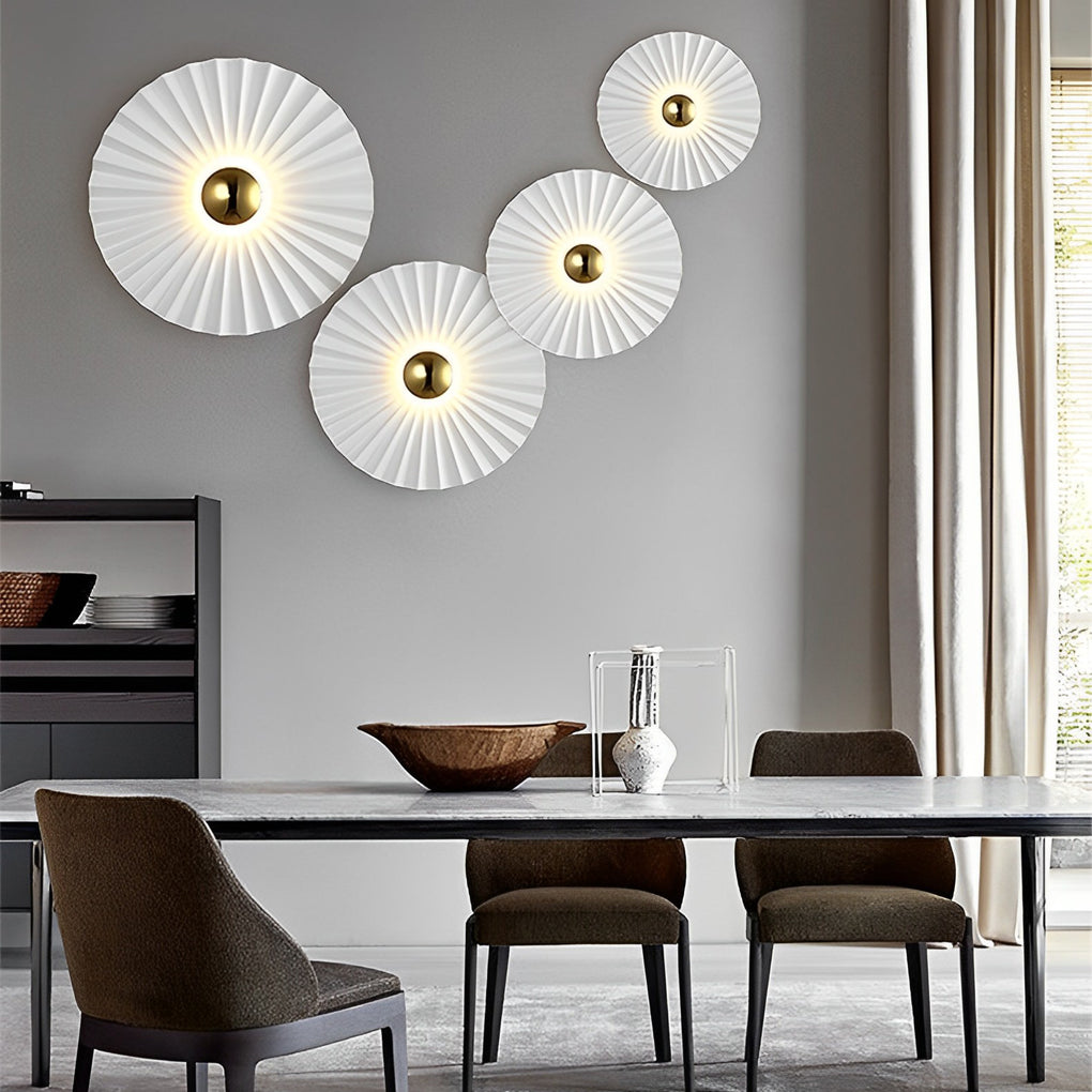 THISTLEBLOOM CIRCULAR PLEATED LUMINAIRE